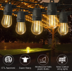 2W, 15m, 15 pc, Outdoor Solar Series Light Outdoor String Light with Remote, USB Port, 32 LED Bulbs Solar Patio Solar Lights Outside Garden Garden Fen