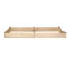 Bosonshop Raised Garden Bed Wooden Planter Box 2 Separate Planting Space