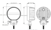 70W-led spotlight wrangler lighting lamp.  Focus flood laser lamp, high beam, tractor, harvester universal Hummer excavator DT-2 off-road vehicle